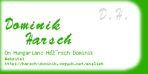 dominik harsch business card